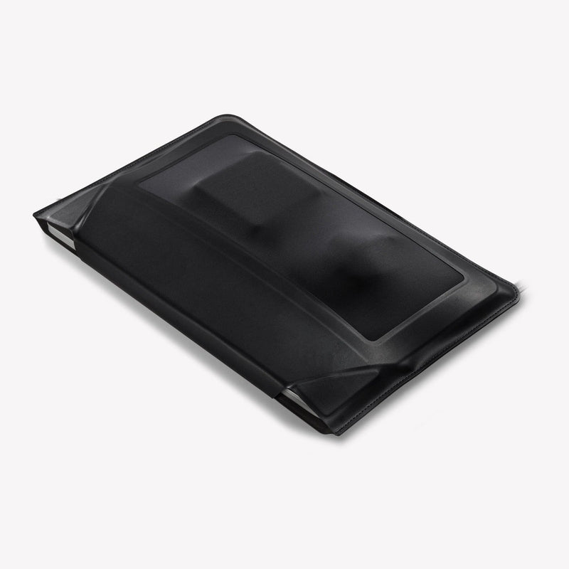 MOFT - Laptop Carry Sleeve 輕薄三合一 隱形立架筆電包 in sleek black design with subtle highlights.