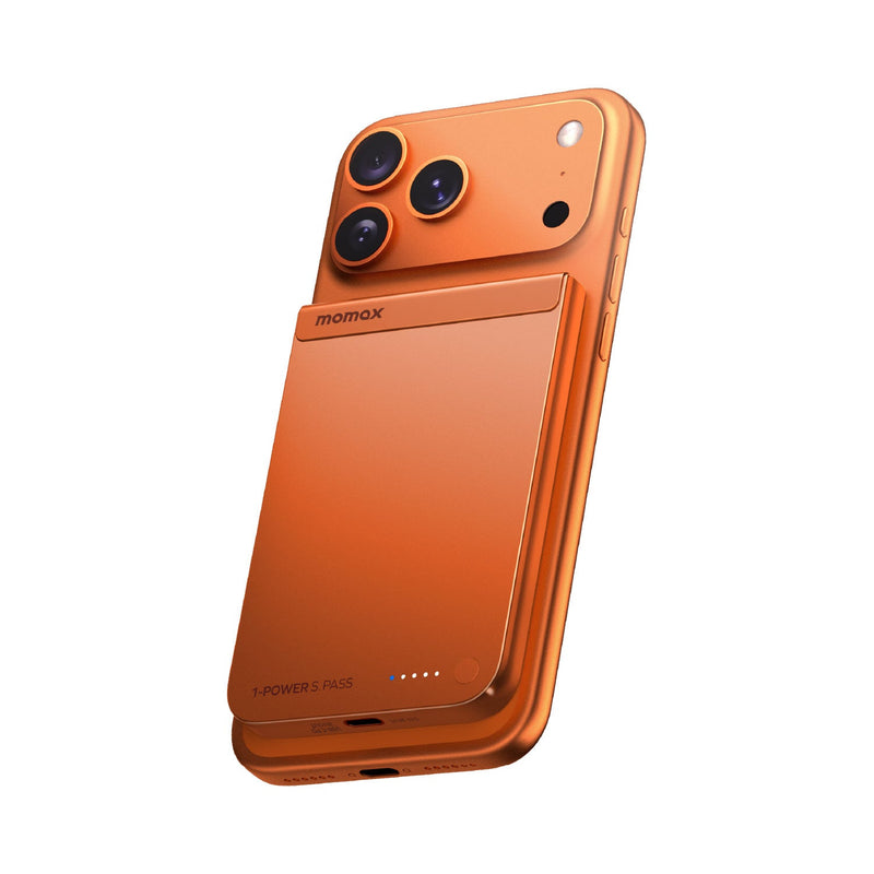 Momax 1-Power S.Pass 5000mAh Qi2 磁吸流動電源 (IP161Q2)