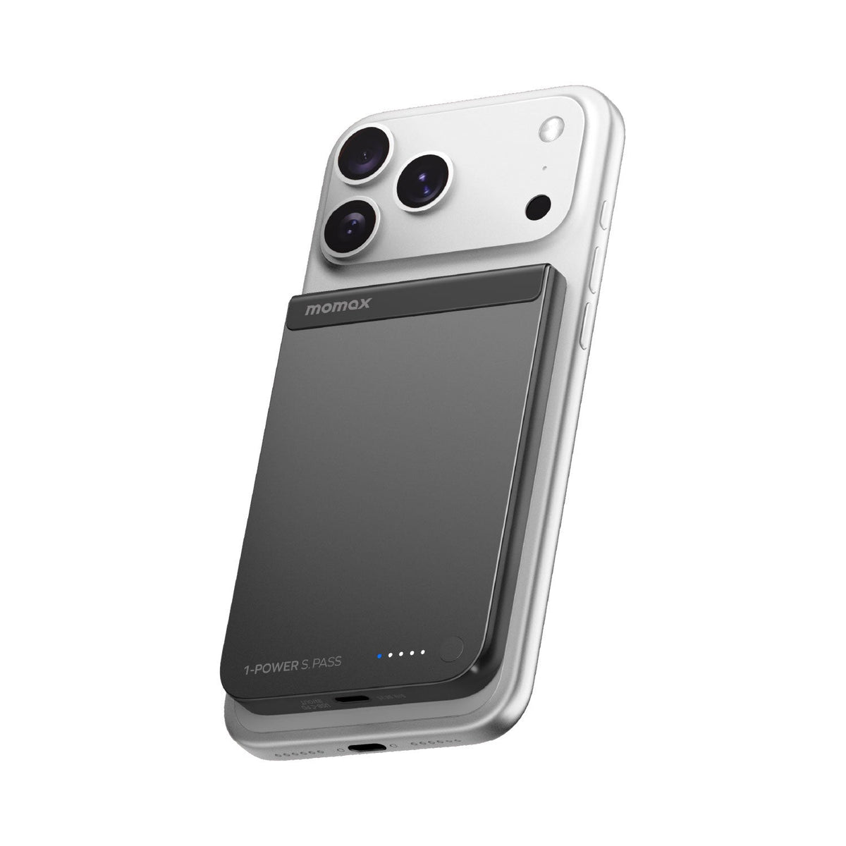 Momax 1-Power S.Pass 5000mAh Qi2 磁吸流動電源 (IP161Q2)
