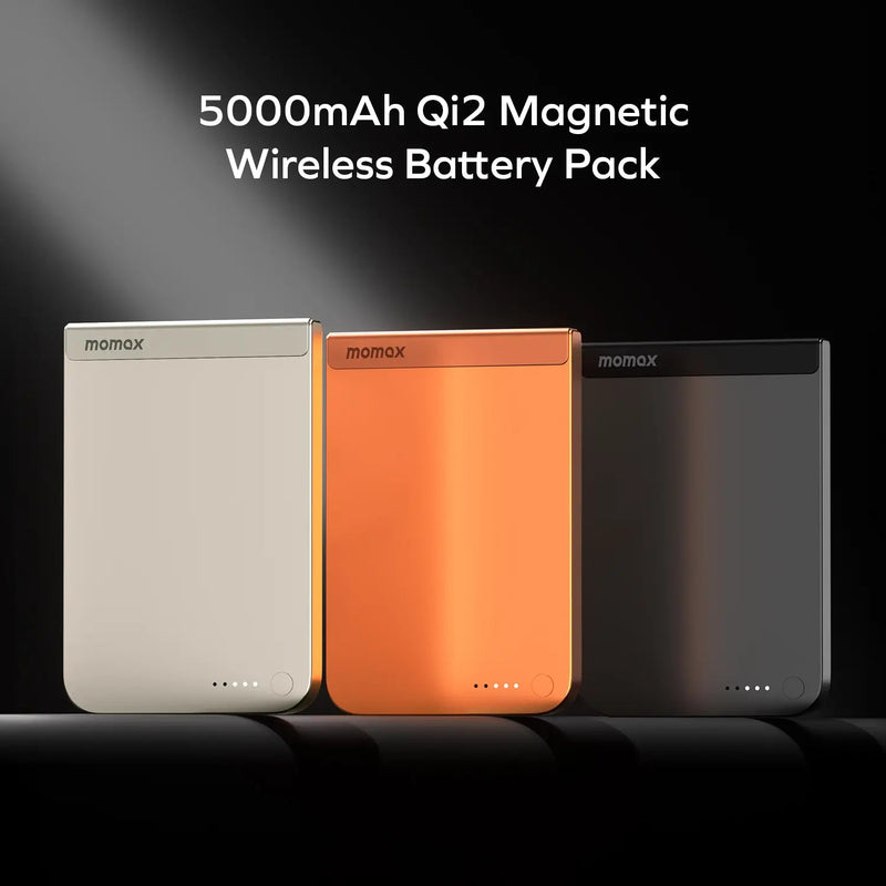 Momax 1-Power S.Pass 5000mAh Qi2 磁吸流動電源 (IP161Q2)
